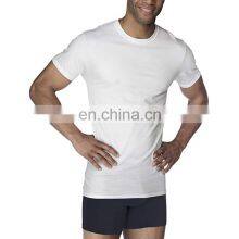 Fit T Shirts Solid Round Neck Slim 95% Cotton 5% Spandex for Men Polyester / Cotton Print or Woven Machine Wash Cold Plain Dyed thumbnail-3