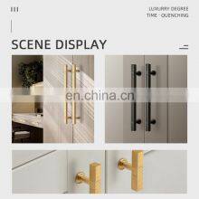 Solid Furniture Modern Cabinet Cupboard Handle Knob Gold Handles Metal Kitchen Cabinet Handle thumbnail-2