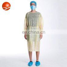 Disposable AAMI Level 2 Yellow Isolation Gown for Patient Hospital Gown thumbnail-1