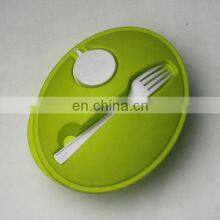 Custom Plastic Salad Container With Fork and Sauce Box thumbnail-2