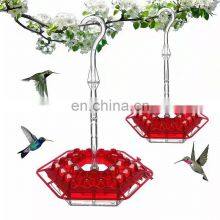 New Style Window Water 2022 Updated Hanging Plastic Red Outdoor Hummingbird Feeder Hexagon thumbnail-1
