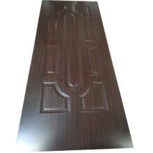 Melamine faced door skin panel 6panel wood grain design hdf white primer door skin