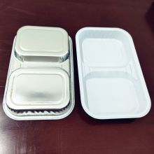 Disposable Airline Meal Box Aluminum Foil Tray Pans Plate Container for Food