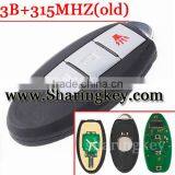 Best Quality Smart Card Remote Key 3 Buttons for Nissa Altima Maxima Sentra 350Z Teana Sylphy Tiida Qashqai Livina Sunny 315MHz thumbnail-1