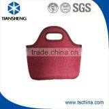 Beautiful Thermal Neoprene Lunch Bag Laminating Linen Fabric