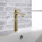 Fashionable Golden Finishing Single Hole Mounted Basin Tap thumbnail-3