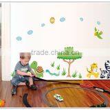 Happy Jungle Animal Wall Decal Removable Stickers Kids Baby Nursery Decor Art thumbnail-4