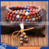 8mm German Spurce Turquoise 108 Prayer Beads Tibet Buddhist Mala Necklace thumbnail-1