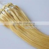 micro ring human hair extensions straight blonde color