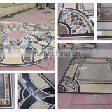Russian Style Marble Waterjet Pattern With Glass thumbnail-2