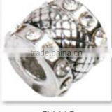 Hot Selling Bright Silver Thread Beads Shining Crystal With Large Hole Beads thumbnail-1