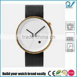 Delightful collection timepiere geometric design 24-cut case stainless steel no indices gold watch prices