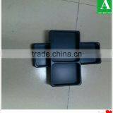 Custom Black ps Thick Compartments Hotel Tray thumbnail-5