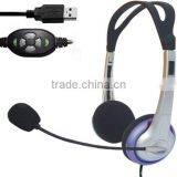 Stereo USB VOIP Headsets for Computer/PC