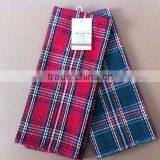 TY253 England Grid Cotton Tea Towel China Products thumbnail-1