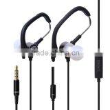 New Hot Sele Metal Bass Headphones With Mic Wired Control Ear-hook Sport Headphone thumbnail-6