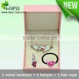 Factory Wholesale Pink Gift Jewellery Box Package for Girls thumbnail-4