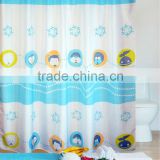 Mildew proof Polyester Easy washing polyester bath shower curtain