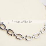 316L Stainless Steel Link Chain Bracelet and Necklace Jewelry Set thumbnail-6