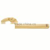 Non Sparking Hand Tools Aluminum Bronze Adjustable Hook Spanner Wrench