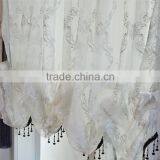 Home Decor Luxury Tulle Fabric Curtain Embroidery Roman Blinds thumbnail-3