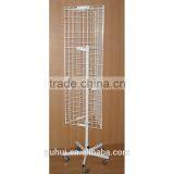 3 Sides Floor Spinning Grid Wire Rack Display for Promotion Purpose thumbnail-5