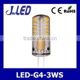 3W 12V AC/DC Silicone 3014smd Led Bulb g4