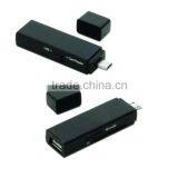 Micro SD/TF SD Micro USB OTG Smart Card Reader for Smartphone With Switch thumbnail-3