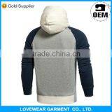 New Styles High Quality Mens Plain White Zipper Fleece Hoodie With Custom Designs thumbnail-3