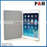 Newest Style Three Folder Leather Stand Cases Cover for Ipad Mini thumbnail-5