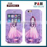 Colorful Drawing Style Flip Leather Case for Apple IPhone 6 Iphone 6 Plus,for Iphone 6s Case thumbnail-2