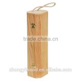 China factory supplier sale FSC fancy OEM pine locked lid wooden wine bottle gift boxes in packaging boxes