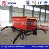 4 Wheels Hydraulic Towable Scissor Lift Platform Equipment for Sale thumbnail-6