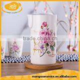 Cheap Wholesale Ceramic Tea Cup and Tea Pot Sets thumbnail-6