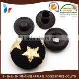 Custom Fashion Covered Spring Snap Press Button