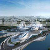 Fiber Glass Reinforced Concrete GRC GFRC Panel for Exterior Wall Facade (hotel,theatre,stadium,museum,airport,Exhibition Center) thumbnail-1