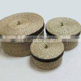 round seagrass boxes