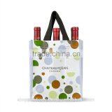 Foldable Non Woven Polypropylene CMYK Laminated Wine Bottle Bag,6 Bottle Wine Bag thumbnail-2