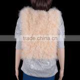 Women's Coat Real Ostrich Feather Vest Stylish Women's Ostrich Vest KZ150121 thumbnail-3