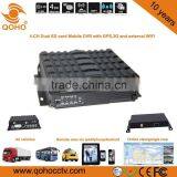 H.264 TWO SD Car Mobile DVR Audio Video Sync , GPS,3G/4G,WIFI.Car Black Box Function thumbnail-4