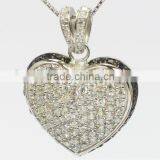 Factory Offer Fashion 925 Silver Heart Pendant thumbnail-1
