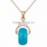2015 Copper Plating of Gold Necklaces Zircon AAA Micro - Love Carol for Couples thumbnail-1