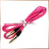 120cm Male To Male Shoelace Flat Braided 3.5mm Audio Cable thumbnail-3