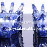 Donghai Natural Quartz Crystal Lapis Lazuli Dragon Head Shape thumbnail-1
