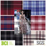 woven cotton twill brushed check cheap flaneel fabric from china suppiler