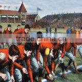 At the Scrimmage Line 12x18 Giclee on Canvas thumbnail-1
