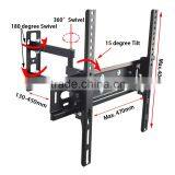 Hot Wholesale 180 Degree Flexible Swinging Single Arm Full Motion tv Bracket Lcd Plasma tv Wall Mount for up to 55" TVs thumbnail-2