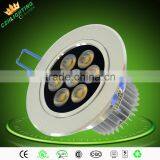 2016 Wholesale 5w 7w Led Pop Ceiling Light Silver Round Led Ceiling Light With SMD2835