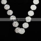 Made in China Charming Plastic Pearl Chain With Acrystal for Apparel Decoration thumbnail-2