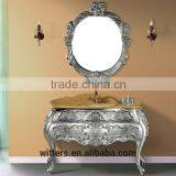WTS-1511 Royal Retro Special Type Silver Color Luxury Villa Bathroom Vanity for Master Room